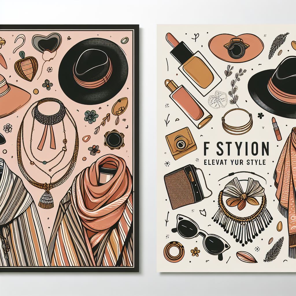 brown fashion style poster